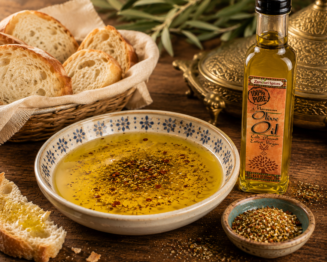 Moroccan Extra Virgin Olive Oil | First Cold-Pressed | Zamouri Spices