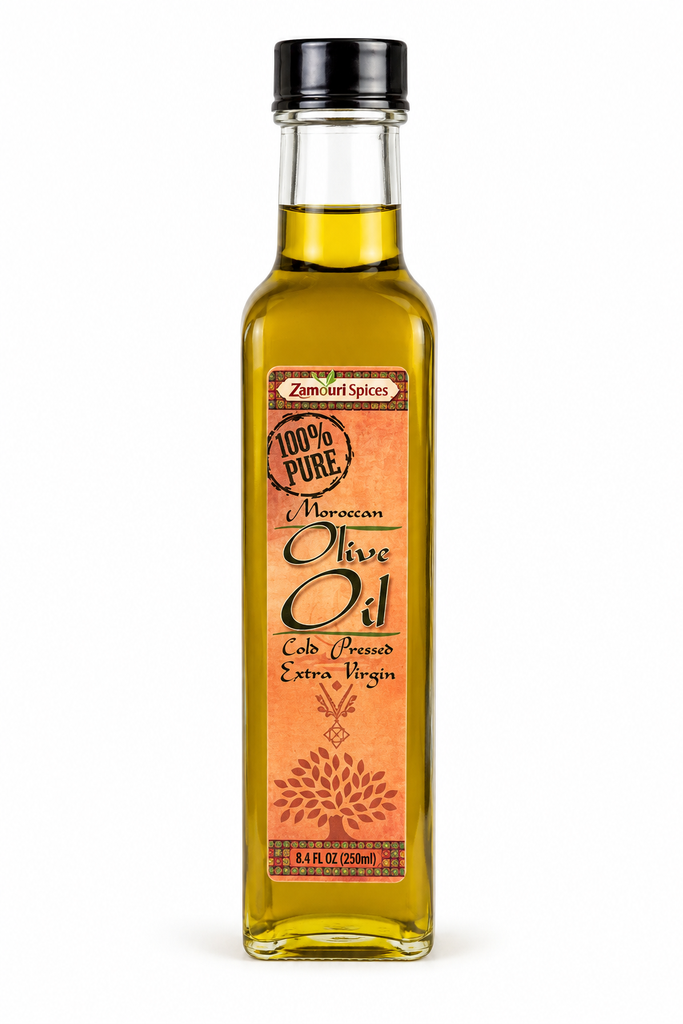 Moroccan Extra Virgin Olive Oil | First Cold-Pressed | Zamouri Spices